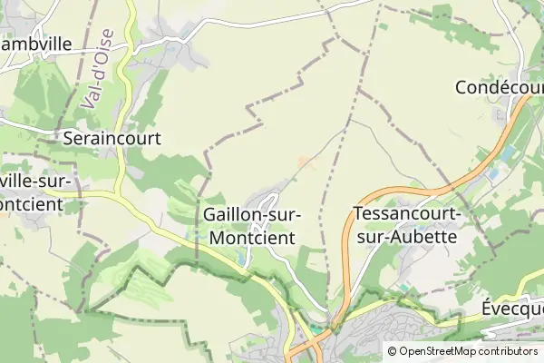 Mapa Gaillon-sur-Montcient