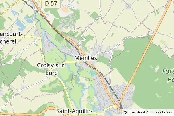 Mapa Ménilles