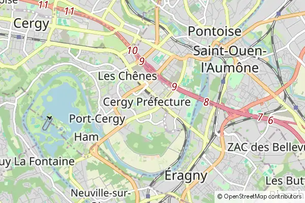 Mapa Cergy