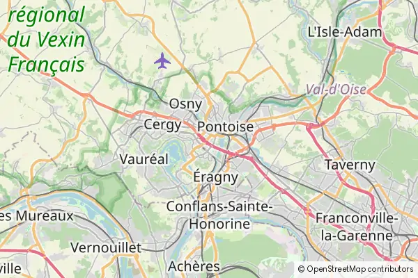 Mapa Cergy-Pontoise