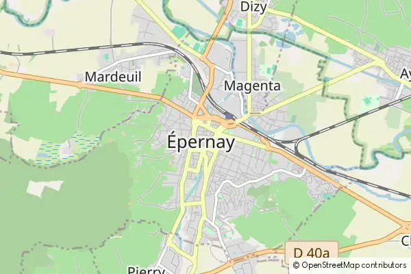 Mapa Épernay