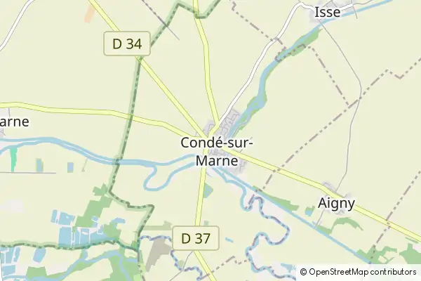 Mapa Condé-sur-Marne