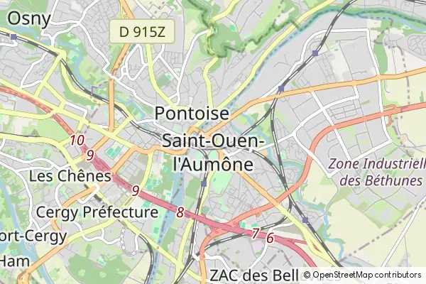 Mapa Saint-Ouen-l'Aumône