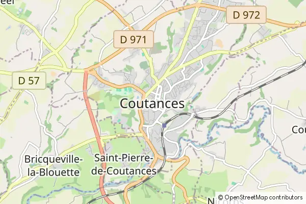 Mapa Coutances