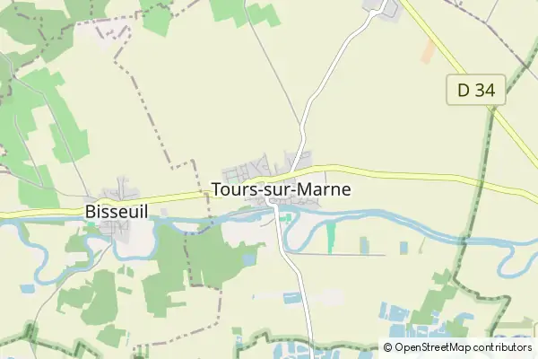 Mapa Tours-sur-Marne