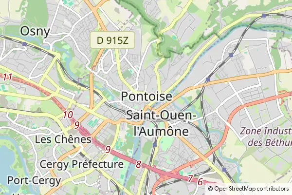 Mapa Pontoise