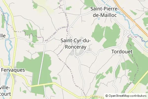 Mapa Saint-Cyr-du-Ronceray