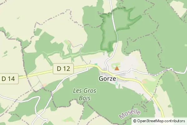 Mapa Gorze