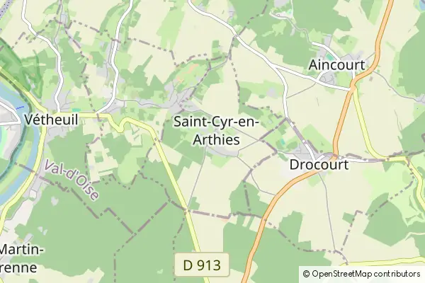 Mapa Saint-Cyr-en-Arthies