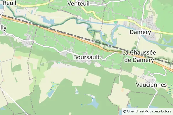 Mapa Boursault