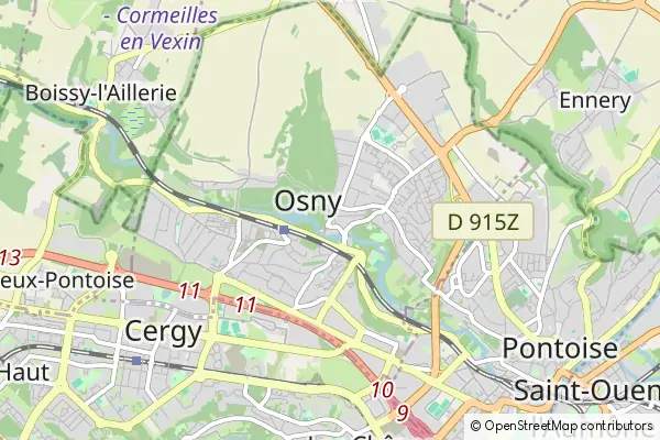 Mapa Osny