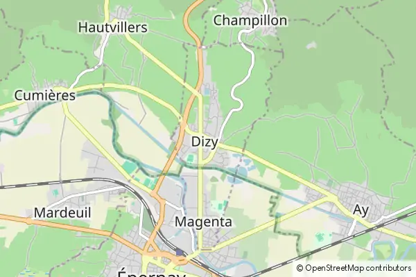 Mapa Dizy