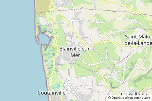 Mapa Blainville-sur-Mer