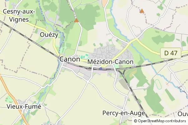 Mapa Mézidon-Canon