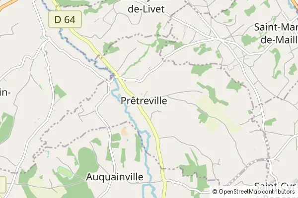 Mapa Prêtreville