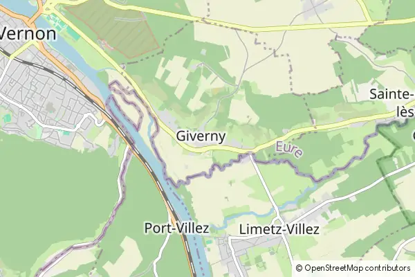 Mapa Giverny