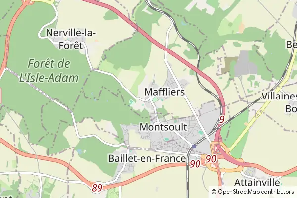 Mapa Maffliers