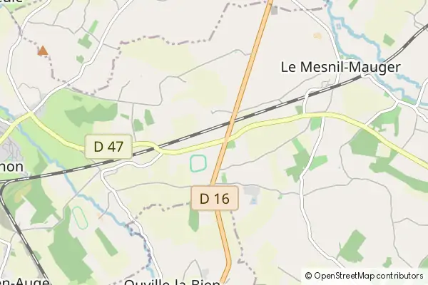 Mapa Mezidon Vallee d'Auge