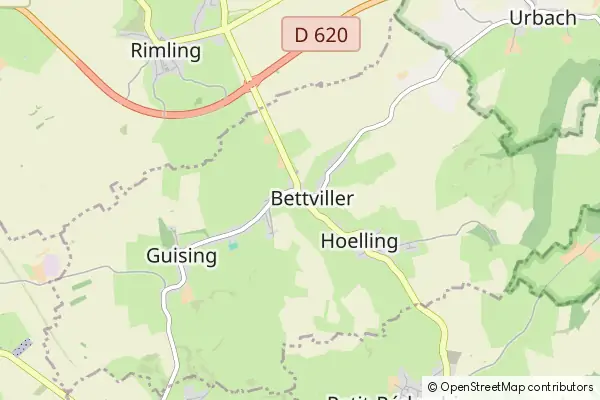 Mapa Bettviller