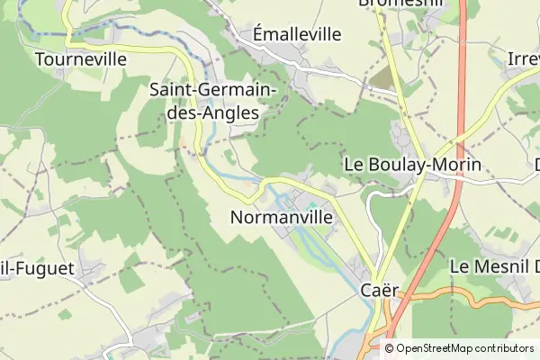 Mapa Normanville