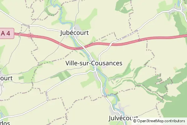 Mapa Ville-sur-Cousances