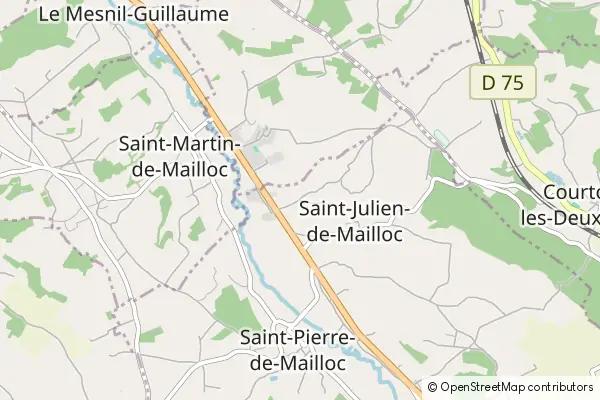 Mapa Saint-Julien-de-Mailloc