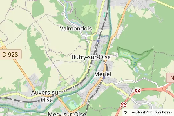 Mapa Butry-sur-Oise