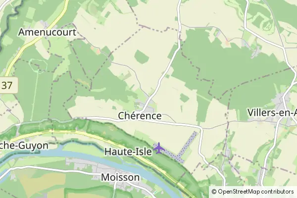 Mapa Chérence