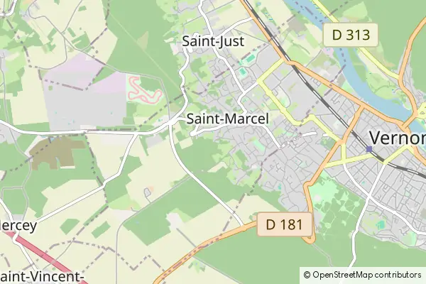 Mapa Saint-Marcel