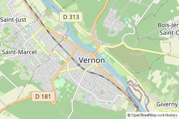 Mapa Vernon