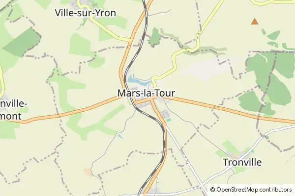 Mapa Mars-la-Tour