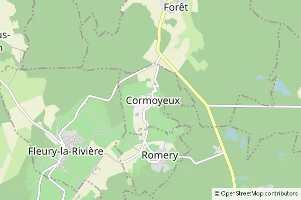 Mapa Cormoyeux