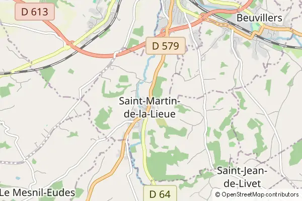 Mapa Saint-Martin-de-la-Lieue