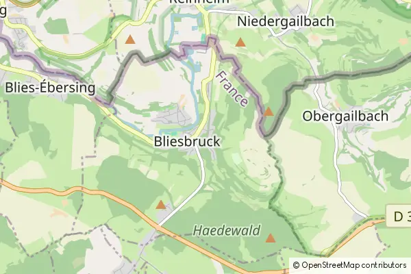 Mapa Bliesbruck