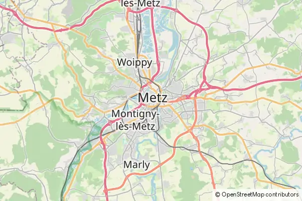 Mapa Metz