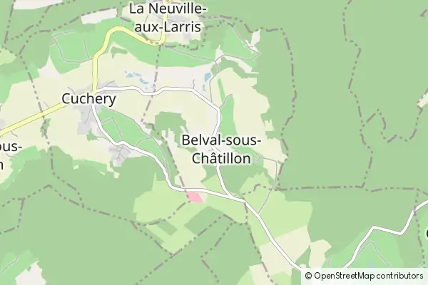 Mapa Belval-sous-Châtillon