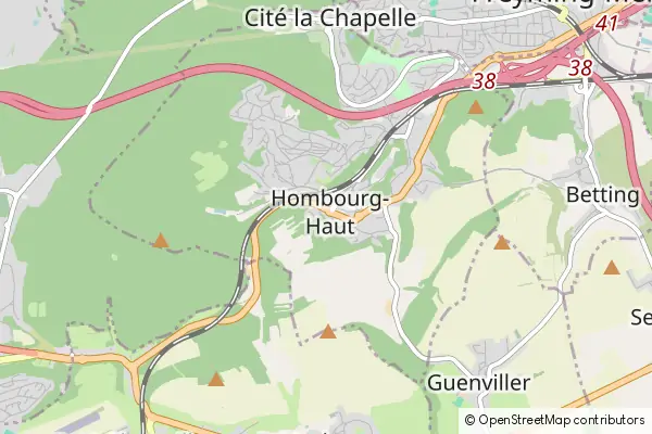 Mapa Hombourg-Haut