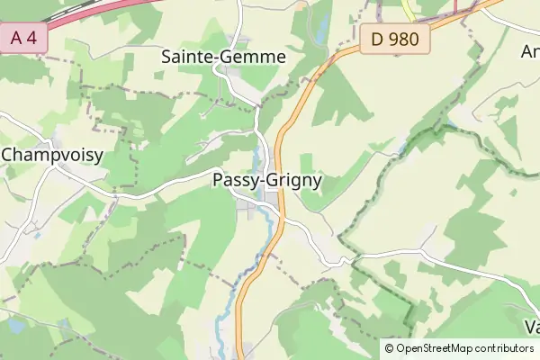 Mapa Passy-Grigny