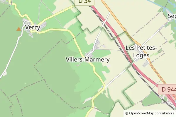 Mapa Villers-Marmery