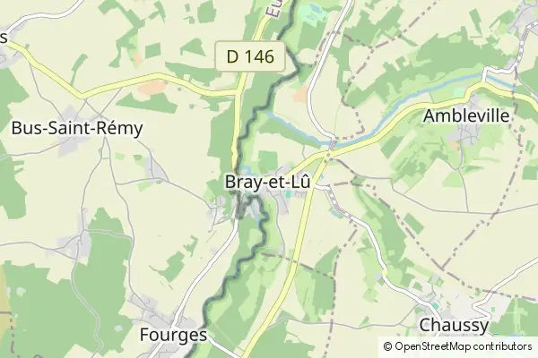 Mapa Bray-et-Lû