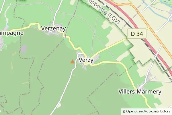 Mapa Verzy