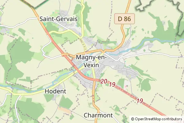 Mapa Magny-en-Vexin