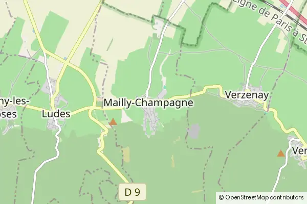 Mapa Mailly-Champagne