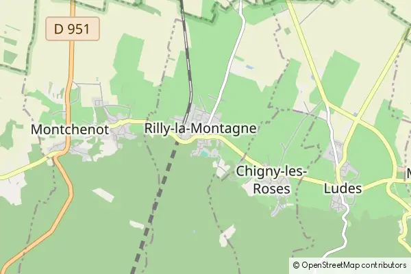 Mapa Rilly-la-Montagne