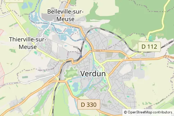 Mapa Verdun