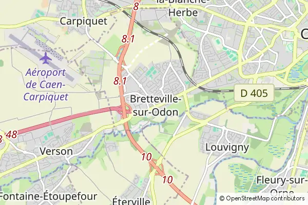 Mapa Bretteville-sur-Odon