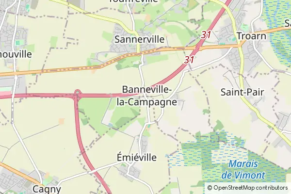 Mapa Banneville-la-Campagne