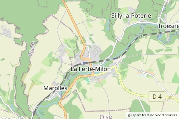 Mapa La Ferté-Milon