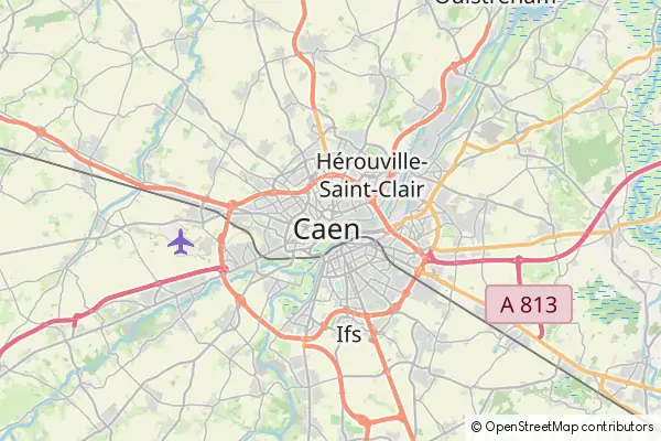 Mapa Caen