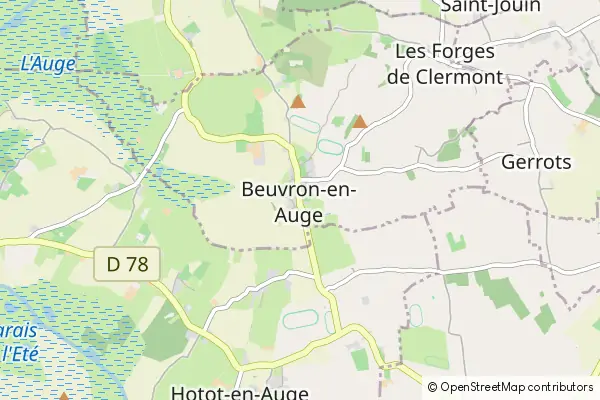 Mapa Beuvron-en-Auge